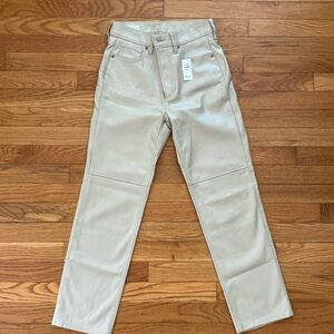 Gap faux leather jeans